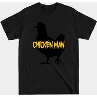 Chicken Man Rooster Men's T-Shirt in Black