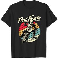 Flat Track Motorbike T-Shirt for Men - Black