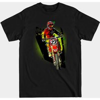 T-shirt Motocross pour hommes en noir — T-shirts pour hommes