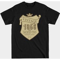 T-shirt pour hommes Vintage 1956 en noir