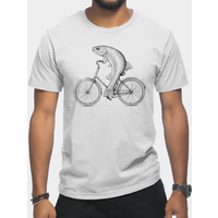 T-shirt pour hommes Rainbow Bike Trout — T-shirts pour hommes