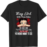 T-shirt pour hommes May Girl avec trois côtés, le côté tranquille — T-shirts pour hommes