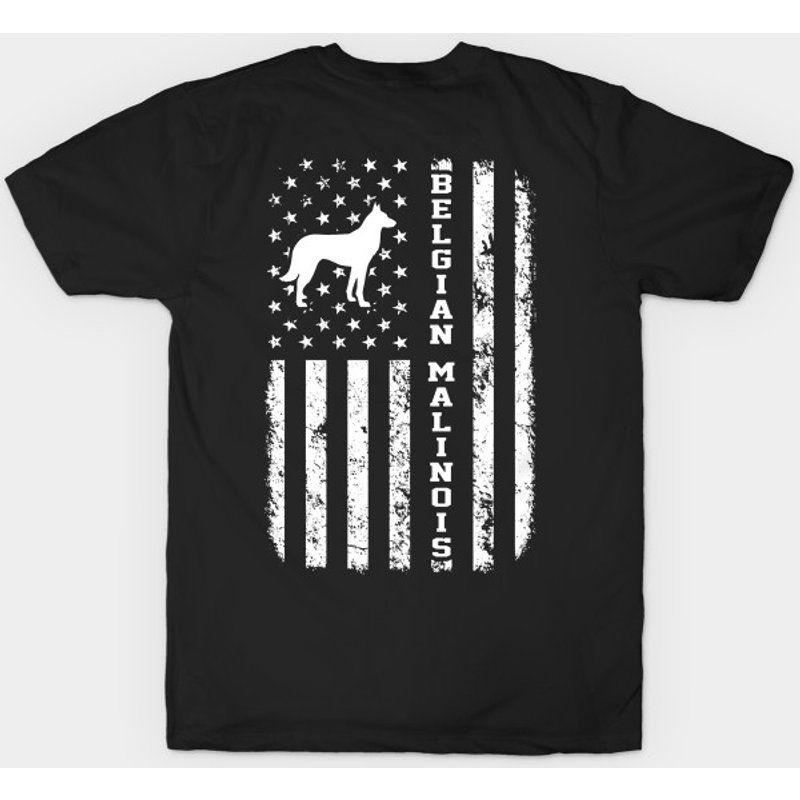 Belgian Malinois Flag Men's T-Shirt