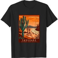T-shirt pour hommes Saguaro National Park en noir — T-shirts pour hommes