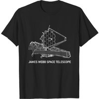 James Webb Space Telescope JWST Blueprint T-Shirt for Men