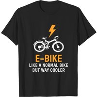 T-shirt pour hommes E-bike Comme un vélo normal — T-shirts pour hommes
