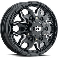 Vision Roue 410 Van Dually Noir Brillant Milled 16x6.5 5x130