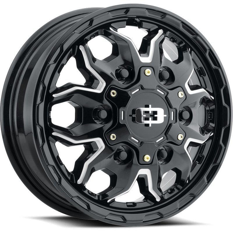 Vision Roue 410 Van Dually Noir Brillant Milled 16x6.5 5x130 — Roues et jantes