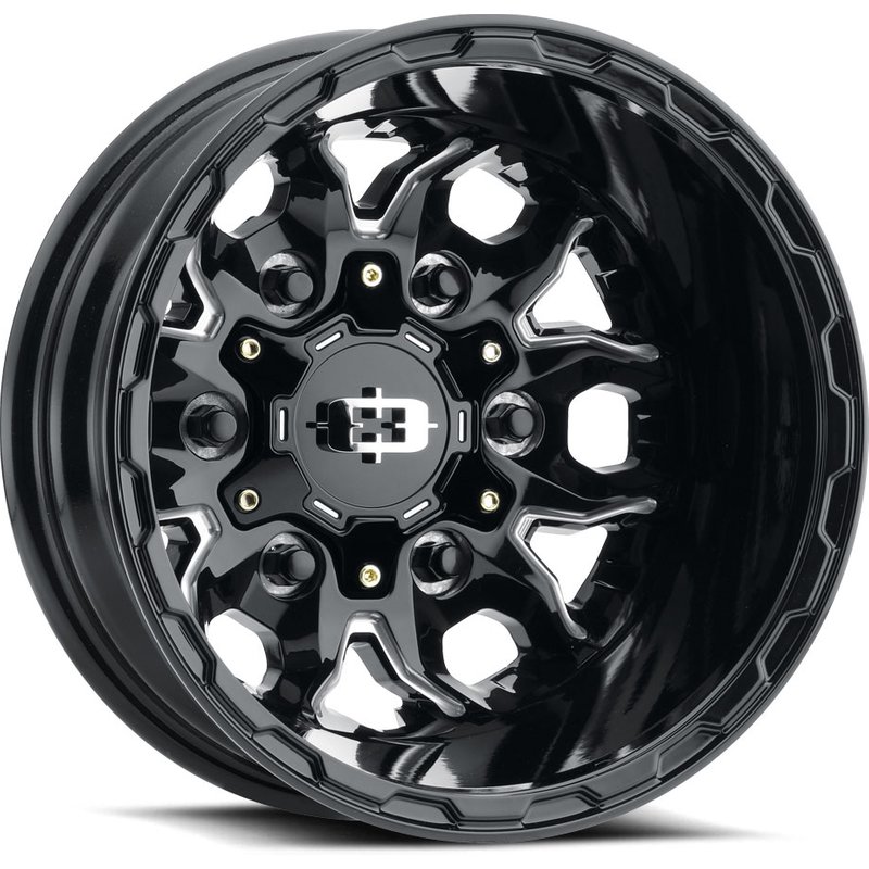 Vision Wheel Korupt Dually Gloss Black Milled - 16x6 - 6x180 — Wheels & Rims