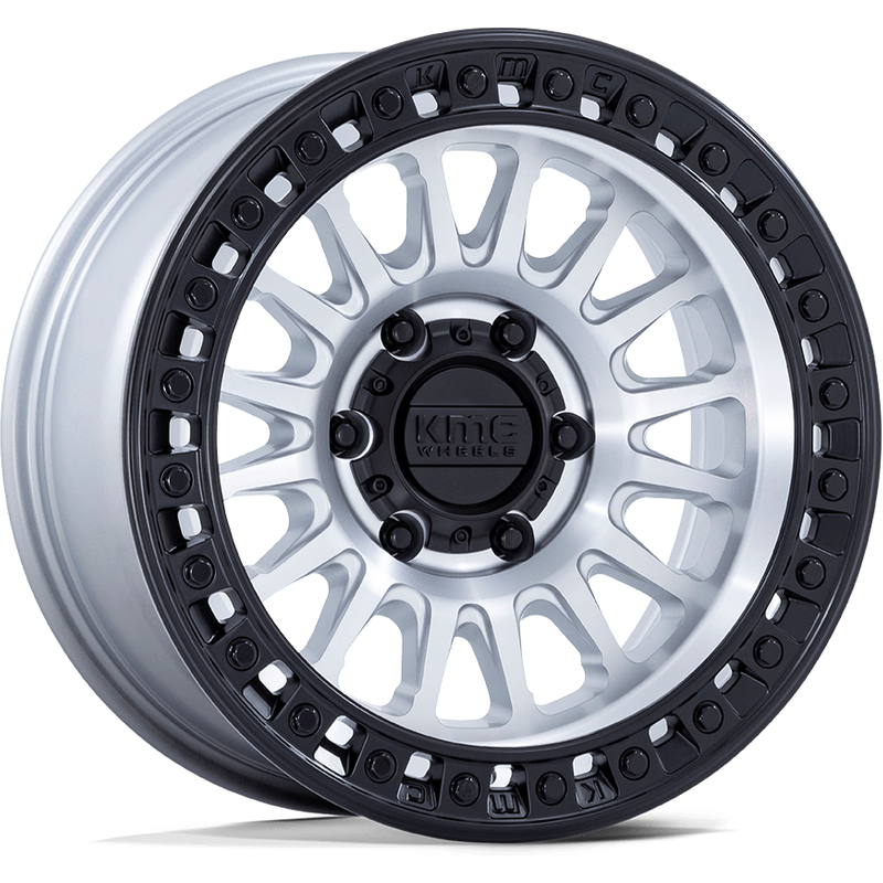 KMC Roue KM552 IMS Machiné Avec Bord Noir Mat 17x8.5 -10 Offset — Roues et jantes
