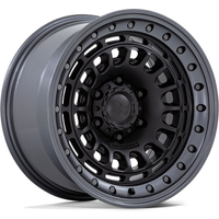 Black Rhino BR014 Sahara Matte Black Wheel with Gunmetal Lip — Wheels & Rims