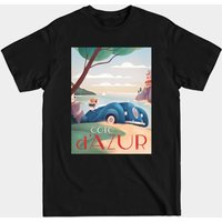 T-shirt pour hommes French Riviera en noir