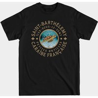 T-shirt pour hommes Saint Barts Tortue de Mer - Noir — T-shirts pour hommes