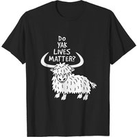 T-shirt noir pour hommes Yak Lives — T-shirts pour hommes