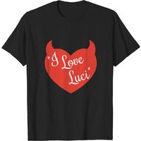 I Love Luci - T-shirt Lucifer pour hommes en noir — T-shirts pour hommes