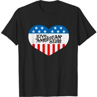 T-shirt pour hommes Love American Style Logo - Noir — T-shirts pour hommes