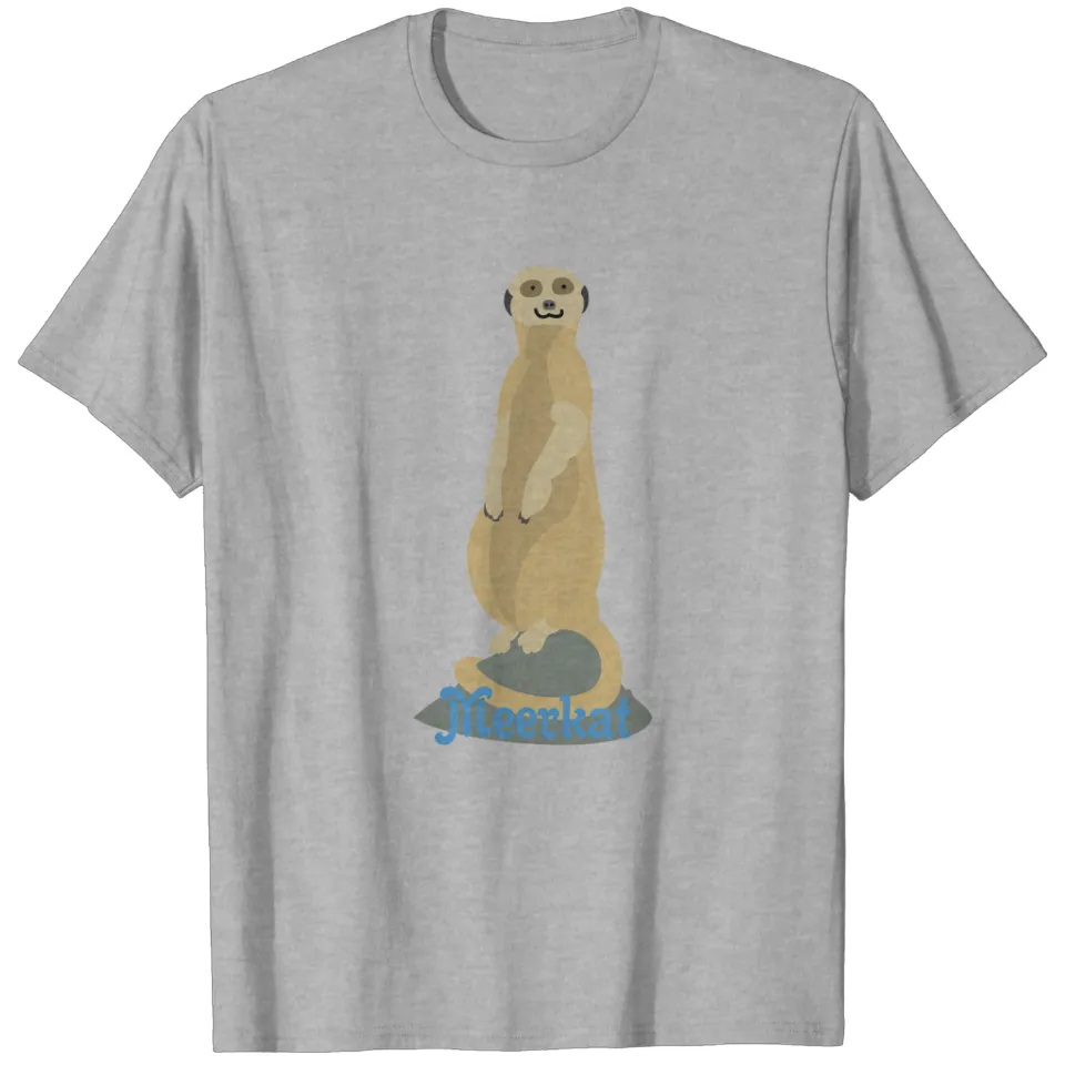 African Meerkat Standing Upright T-Shirt for Men — Mens T Shirts