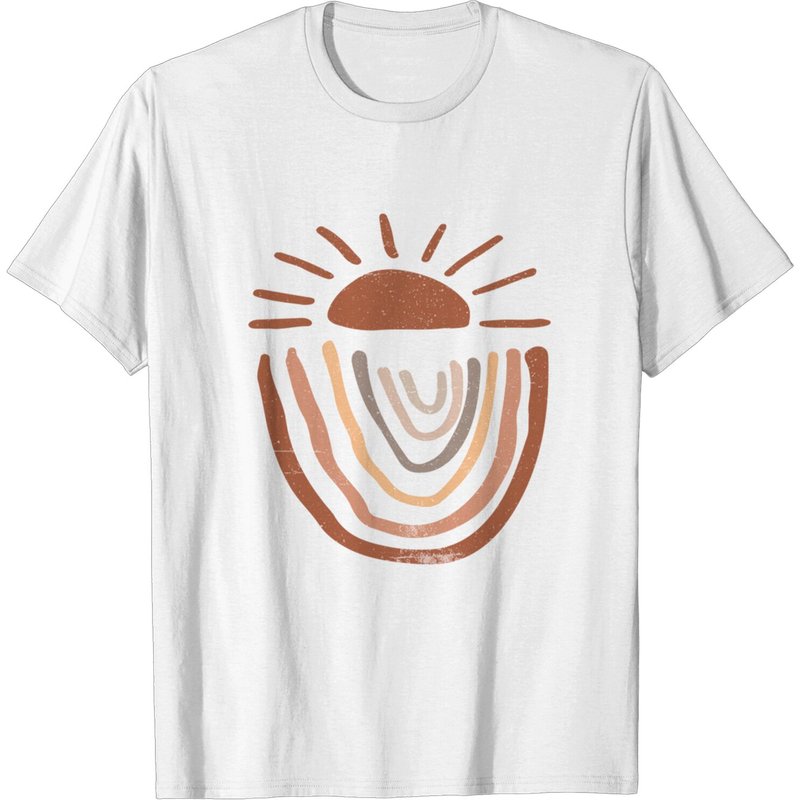 T-shirt pour hommes Boho Rainbow Art