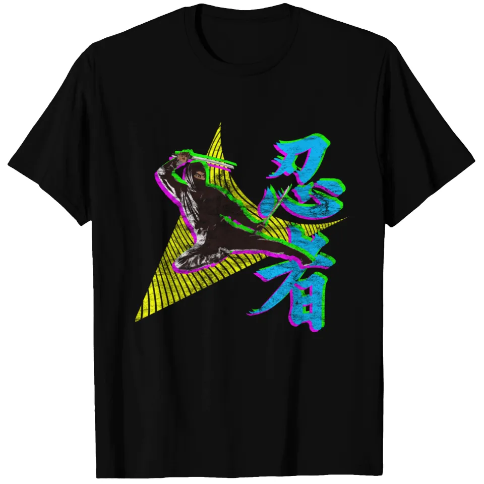 T-shirt 80's Ninja Distressed pour hommes — T-shirts pour hommes