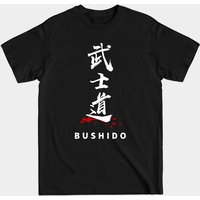 T-shirt pour hommes avec calligraphie Kanji Bushido