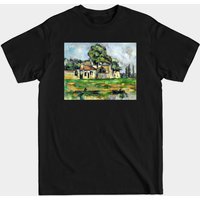 T-Shirt Paul Cézanne Banks of the Marne pour Hommes - Noir
