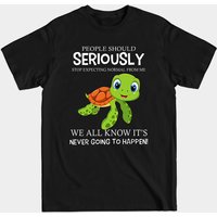 T-shirt Turtle People Should Stop Expecting Normal From Me — T-shirts pour hommes