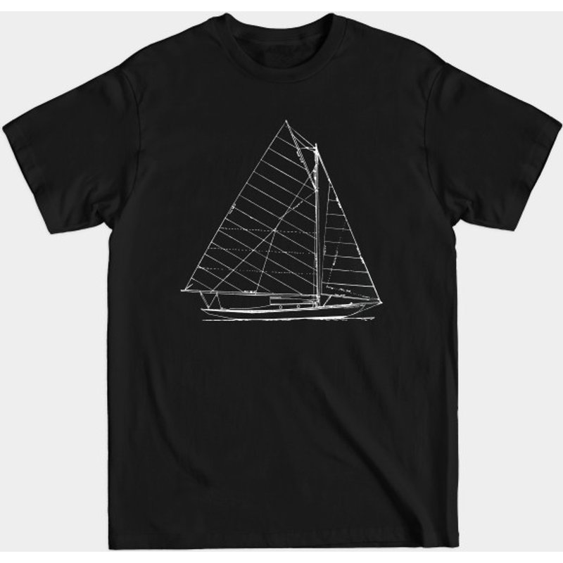 T-shirt pour hommes avec design nautique de voilier