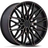 Roues Niche NC278 Calabria 6 Noir Mat Usiné Teinté Foncé — Roues et jantes