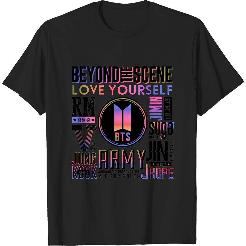 BTS Font Collage 2 - T-shirt pour hommes — T-shirts pour hommes