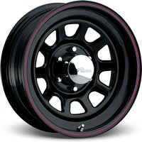 Pacer 342B Black Daytona Wheels - 16x7 - 5x114.3 Bolt Pattern — Wheels & Rims