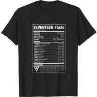 Seventeen Nutritional Facts 2 - T-Shirt for Men - Black