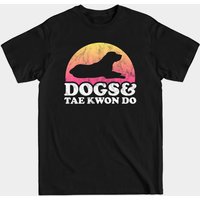 Dogs and Tae Kwon Do T-Shirt for Men - Black
