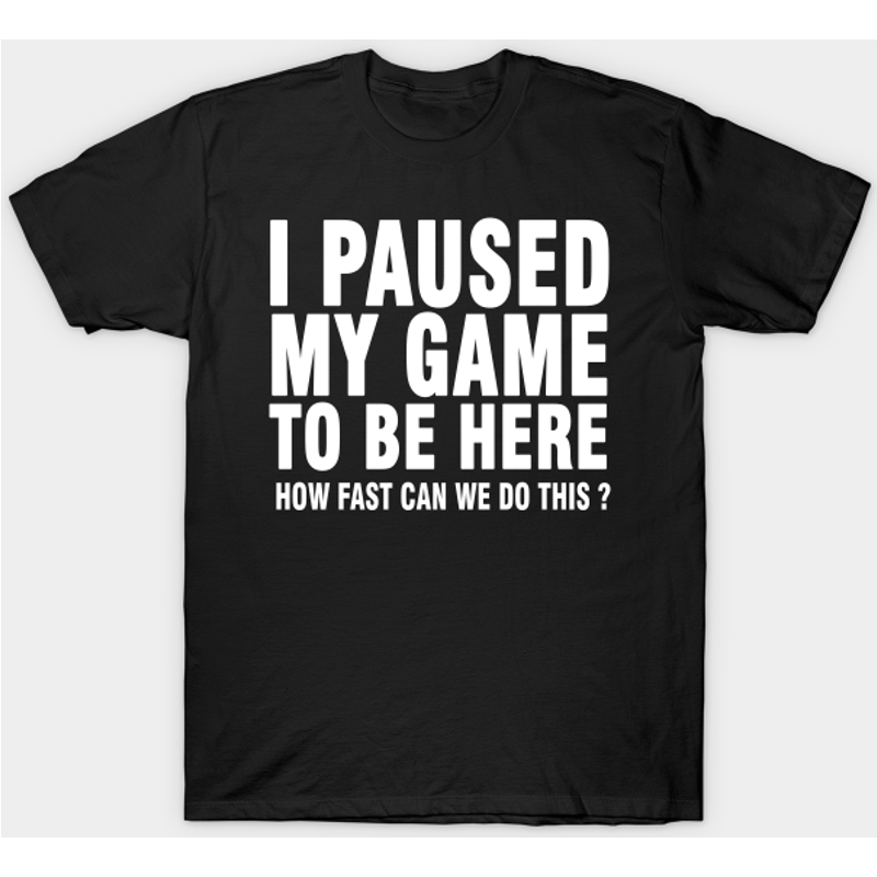 T-shirt Vidéo Games pour hommes en noir — T-shirts pour hommes