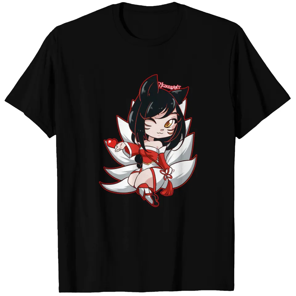 Ahri Videogames T-Shirt for Men in Black — Mens T Shirts