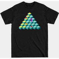 T-Shirt Q Bert Pyramid pour hommes - Noir