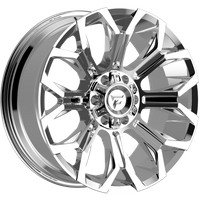 Roues Fittipaldi Offroad FA21MC Chrome - 20x10 - Motif de boulon 8x165.1 — Roues et jantes