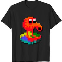 Q Bert On Disc Shirt - Men's Black T-Shirt