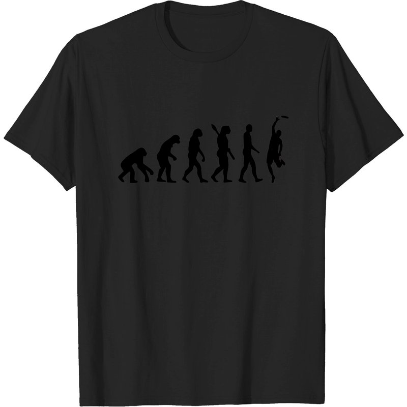 T-shirt pour hommes L'évolution du Frisbee Ultime — T-shirts pour hommes