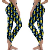 Leggings pour femmes Pete The Cat avec gilet jaune — Legging femme