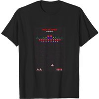 T-shirt Galaga Arcade pour hommes en noir — T-shirts pour hommes