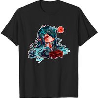 T-shirt Dusk - Arknights pour hommes en noir — T-shirts pour hommes