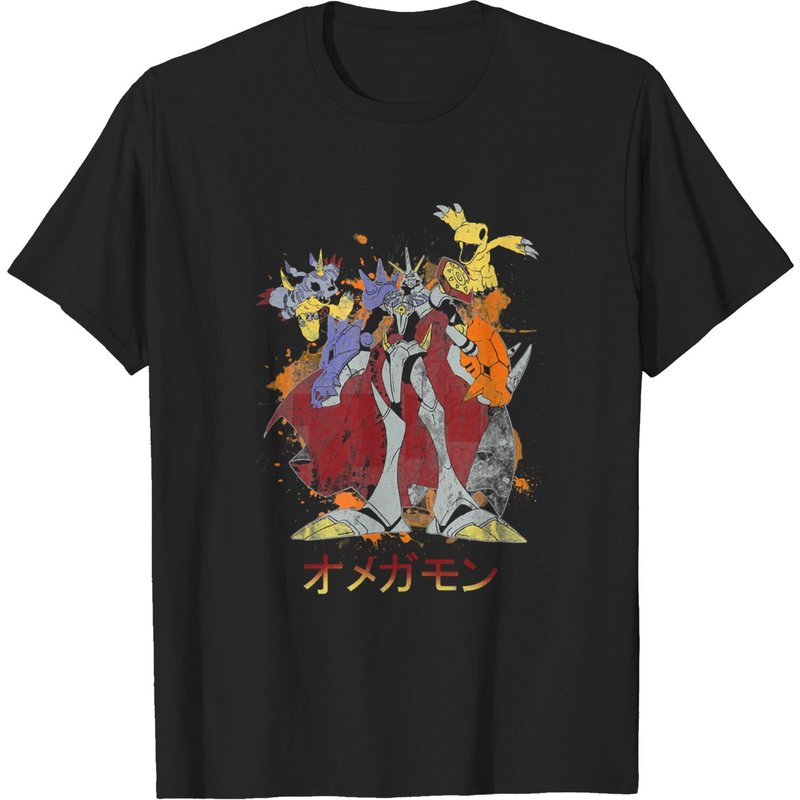 The Monster Of The End Ω - Digimon Men's T-Shirt — Mens T Shirts