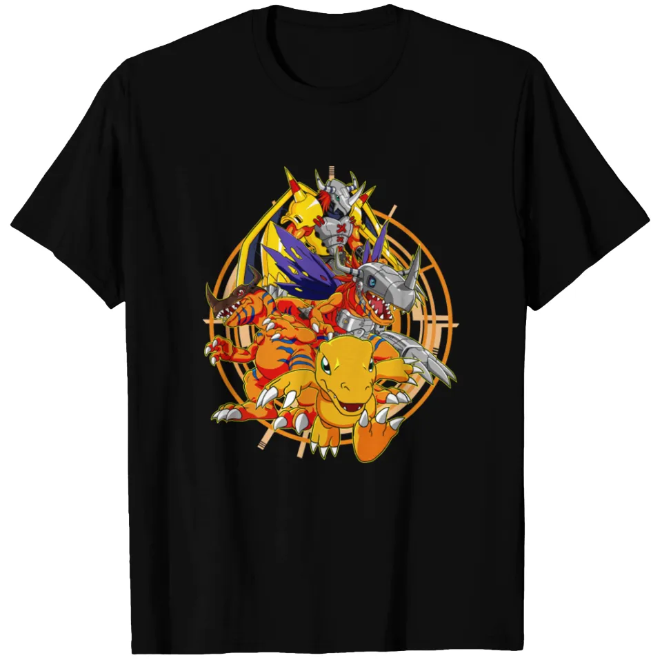 T-shirt Agumon Evolution Digimon pour hommes — T-shirts pour hommes