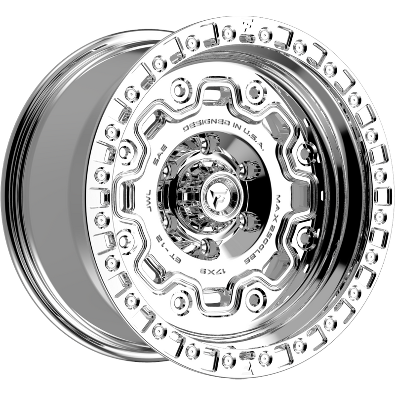 Fittipaldi Offroad FT100MC Chrome Wheel - 17x9 - 6x139.7 Bolt Pattern — Wheels & Rims