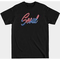 T-shirt pour hommes Seoul Handwritten - Seoul en noir — T-shirts pour hommes