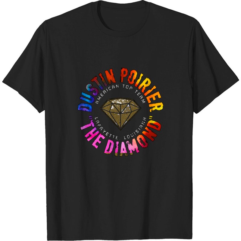 T-shirt noir pour homme Dustin Poirier — T-shirts pour hommes