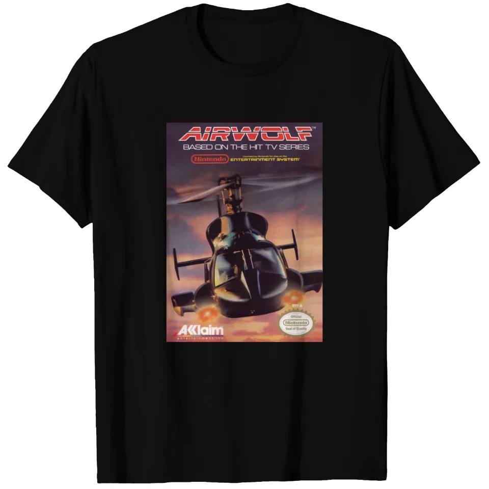T-shirt pour hommes Airwolf en noir — T-shirts pour hommes
