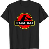 T-shirt pour hommes Pizza Rat en noir — T-shirts pour hommes