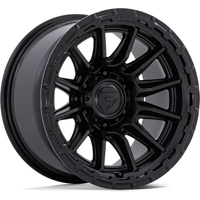 Fuel FC866 Piston Blackout Wheels with Gloss Black Lip - 17x9 — Wheels & Rims