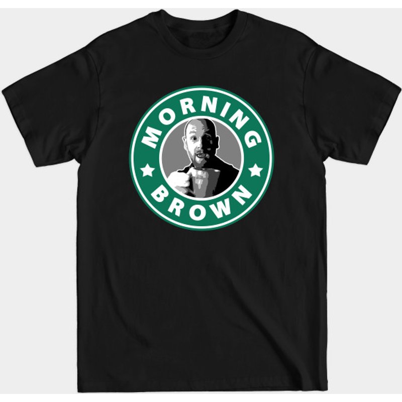 T-shirt pour hommes Morning Brown en noir — T-shirts pour hommes